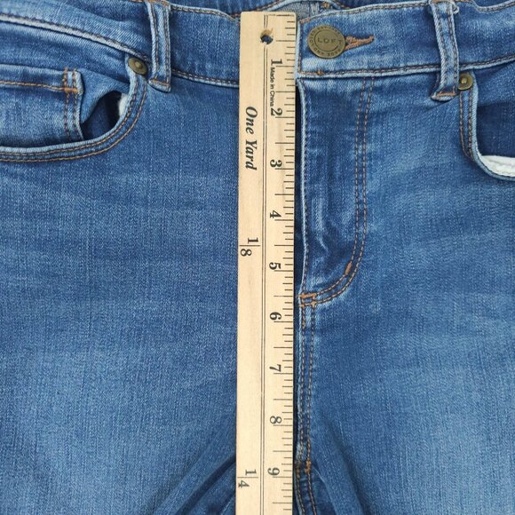 Loft Legging Jean Mid Rise Womens Size 28/6 Stretch Medium Wash Denim - Picture 4 of 14